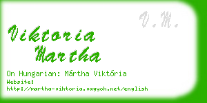 viktoria martha business card